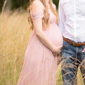 [Pink Blush] Maternity Gown